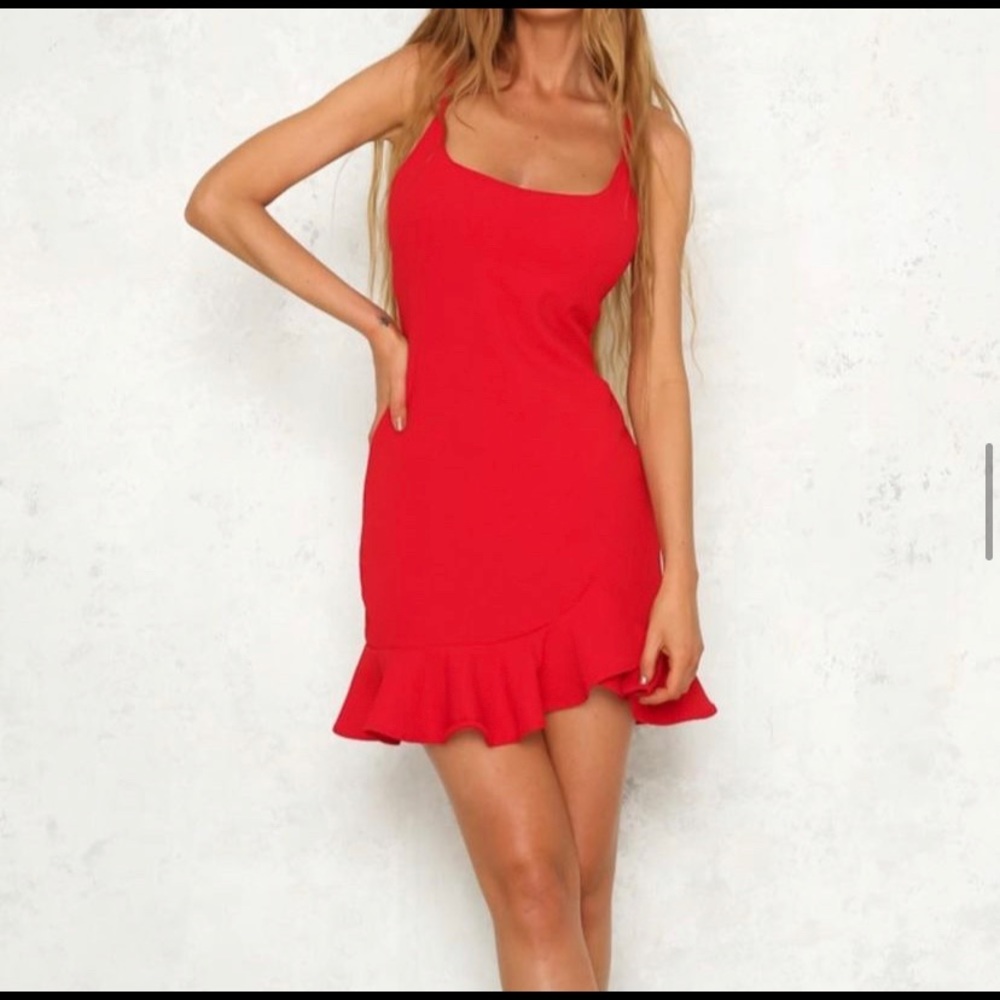 Red Hello Molly Mini Dress!